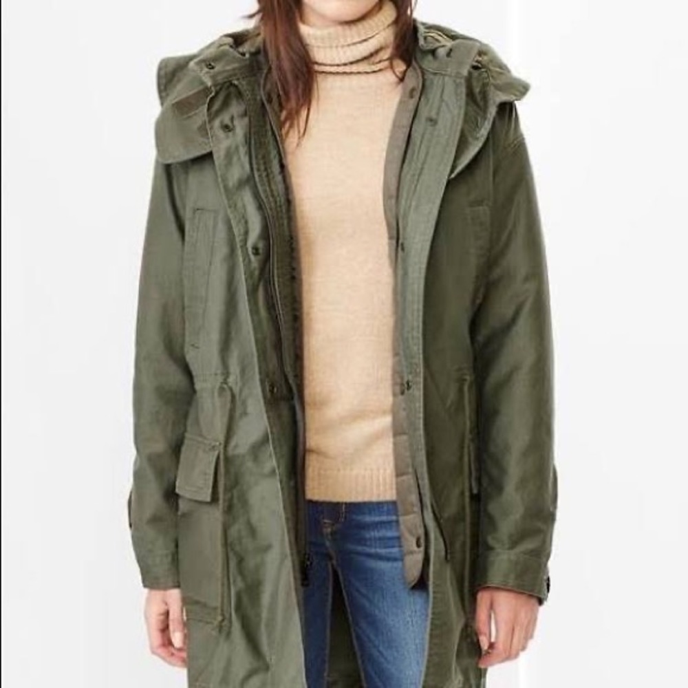 Gap Oversized Green Utility Parka